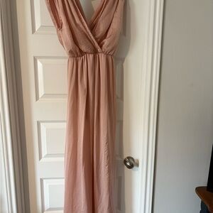 Alythea Blush Maxi Dress